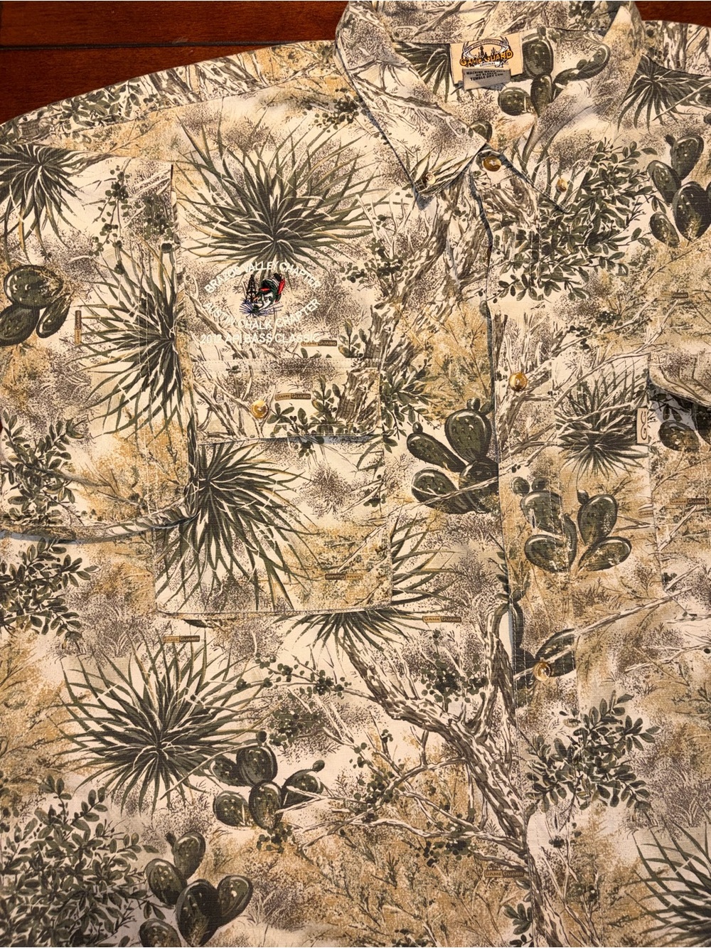 GameGuard Men’s Original Desert Brush Camo Short Sleeve Fishing Shirt 4XL